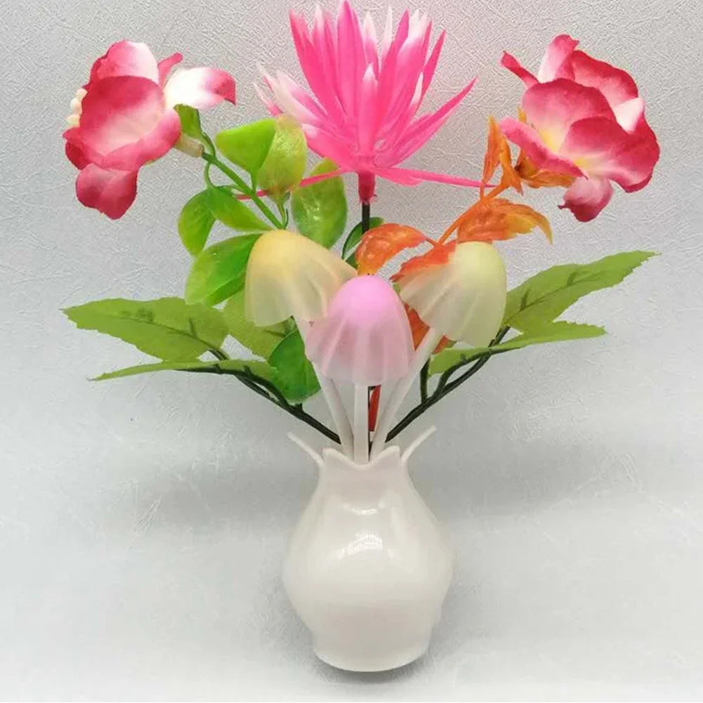 Mushroom Flower Bouquet Plug-In Nightlight