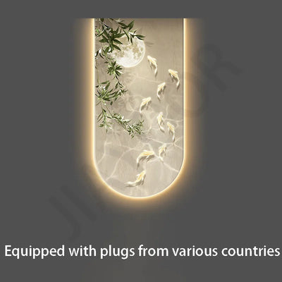 Landscape Fish Entrance Wall Light Dimmable decorative lighting detail