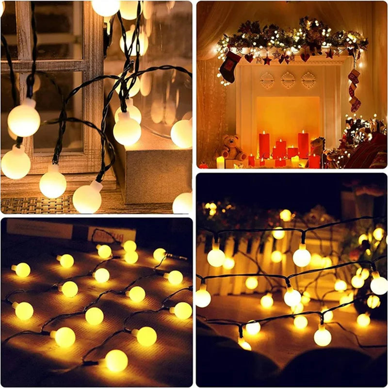 Globe String Lights Solar Color-Changing alternate product view