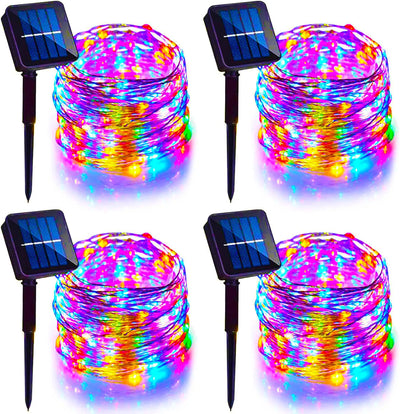 Solar Copper Wire Fairy String Lights – Outdoor Waterproof Garden Garland