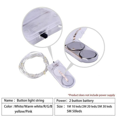 Copper Wire Micro LED Fairy String Lights – 6 & 10-Pack for DIY Décor & Gifts