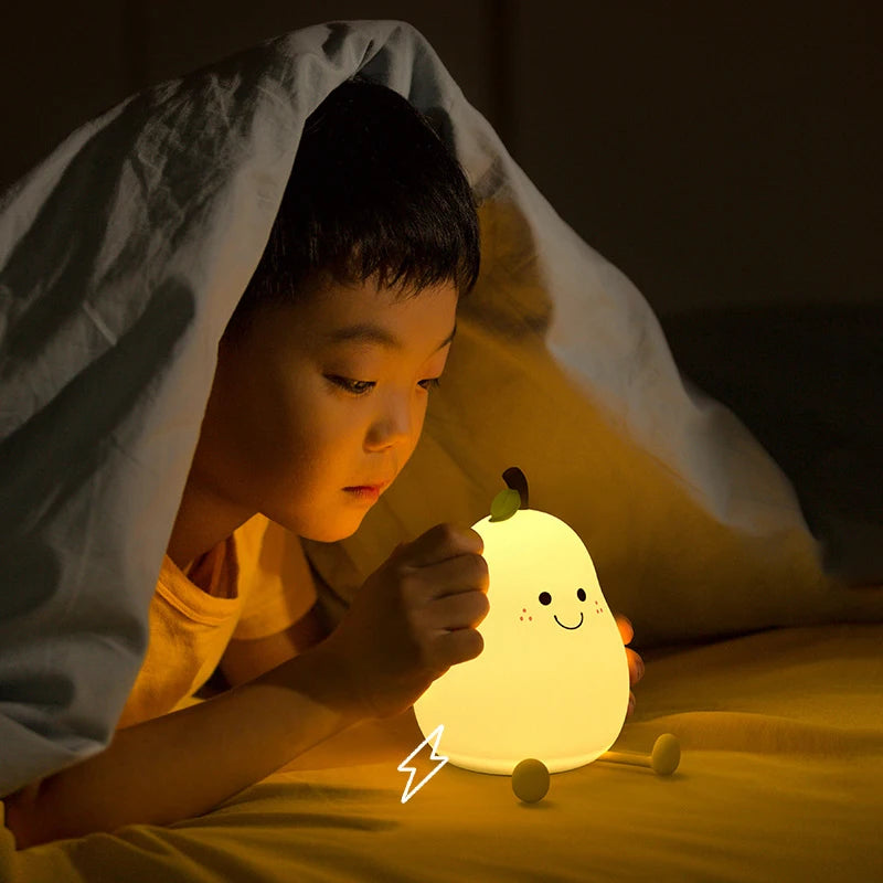 Pear Silicone USB Nightlight