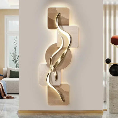 Nordic Painting Entrance Wall Light Remote Control close-up product view
