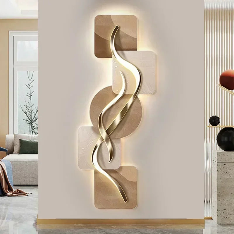 Nordic Painting Entrance Wall Light Remote Control close-up product view