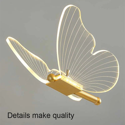 Nordic Butterfly Dimmable Desk Lamp Remote Control decorative lighting detail