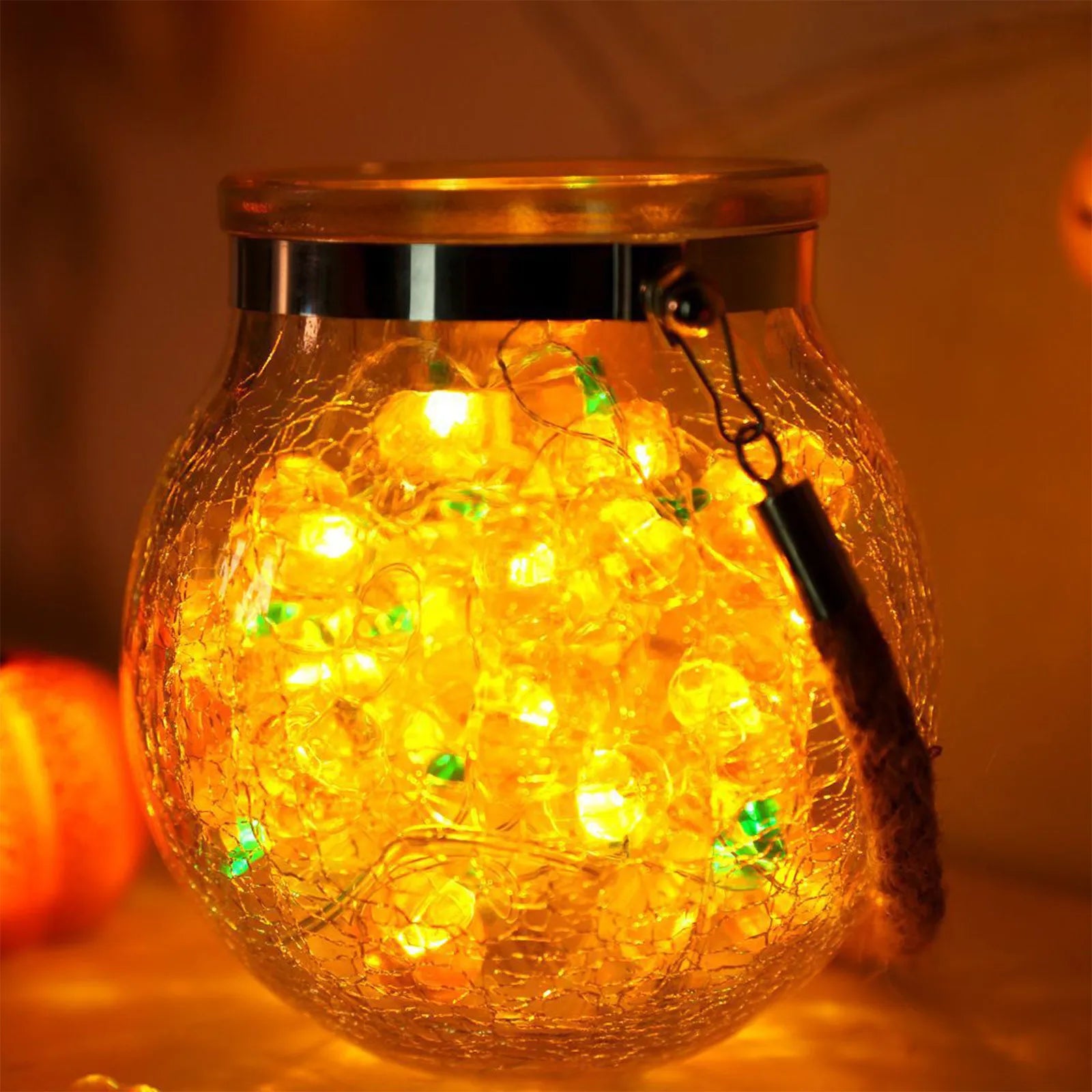 Halloween Eyeball Horror LED String Lights – USB Powered Spooky Décor
