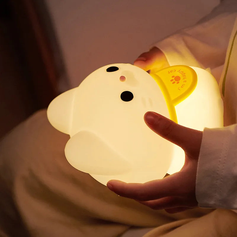 Lucky Cat Silicone Nightlight