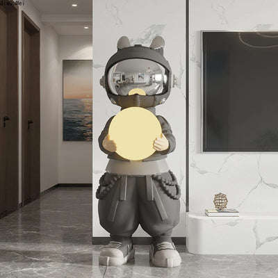 Spaceman Astronaut Figurines – Modern Home Décor Sculpture Set for Living Room & Shelf