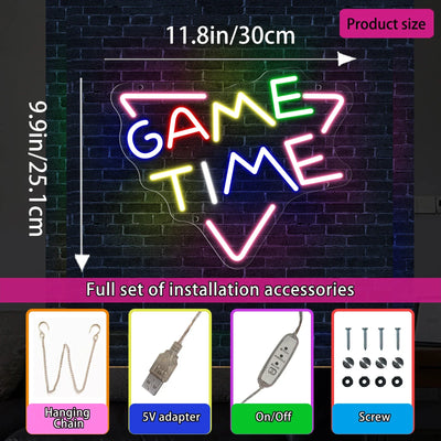 Game Neon Sign Neon Wall Light USB decorative lighting detail