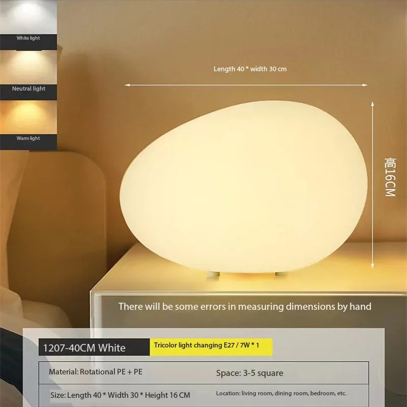 Cobblestone Night Light Modern Minimalist Atmosphere Table Top Decorative Lamp Romantic Desk Bedside Table Lamp