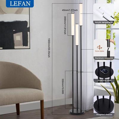 Shelf Floor Storage Floor Lamp Dimmable Remote Control alternate product view
