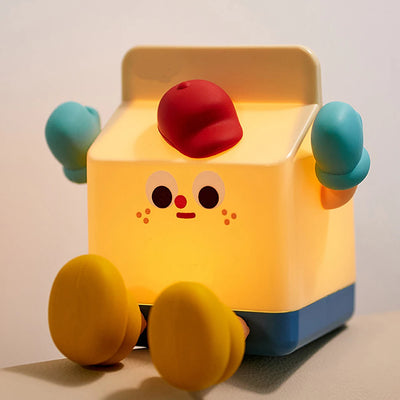 Milk Carton LED Atmosphere Light – Touch Switch USB Reading & Bedside Lamp