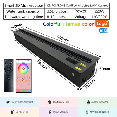 Wood LED Candle Light Color-Changing lifestyle product view